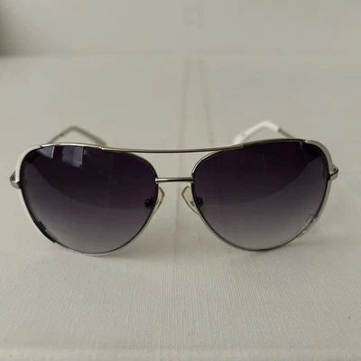 MICHAEL KORS Sicily M2045S Gold with White Full Rim Sunglasses EUC! - Image 1 of 4