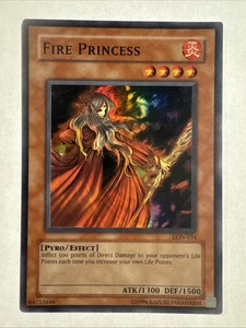 2010 Yu-Gi-Oh Labyrinth of Nightmare Unlimited LON-034 Feuerprinzessin Super Rare - Bild 1 von 2