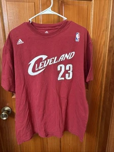 Lebron James Cleveland Cavaliers Adidas Jersey T-Shirt Large Vintage - Picture 1 of 6