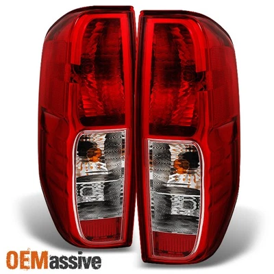 Fits 05-21 Frontier 09-12 Suzuki Equator Red Clear Taillights Replacement Pair - Image 1 of 4