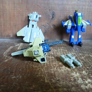 VTG BANDAI GOBOTS LEADER-1 /2 TRANSFORMERS DUOCAN /AFTERBURNER PARTS ONLY  - Picture 1 of 17