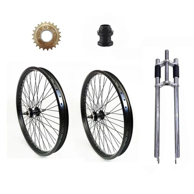 Heavy Duty 26" Bike Wheel 12G 48 Spoke & 1" Threaded Non Suspension Bicycle Fork - Image 1 of 4