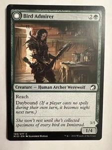 Bird Admirer Wing Shredder 169/277 Innistrad: Midnight Hunt Magic The Gathering - Picture 1 of 2