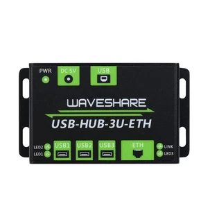 3 Way USB Hub Industrial Grade Multifunctional USB Extender 100M Ethernet Port F - Picture 1 of 12
