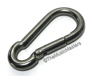 3 1/8" Stainless Steel Spring Hook Boat Marine Rope Dock Line Chain Link Splice - Picture 1 of 5