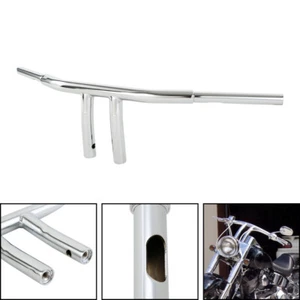 1-1/4" Fat Chrome 6" Rise T-Bars Handlebars Fit For Harley FLS FLSS 00-17 Custom - Picture 1 of 12