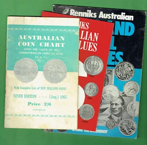 #D442.   FOUR(4)  OLD COINAGE OF AUSTRALIA  CATALOGUES - Bild 1 von 4