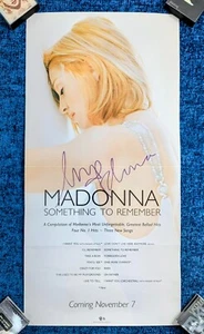 PÓSTER PROMOCIONAL MADONNA FIRMADO ALGO PARA RECORDAR 1995 - Imagen 1 de 8