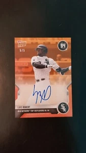 2021 Topps Now Mlb Network Top 100 Luis Robert Autograph #'d 5/5 - Picture 1 of 4