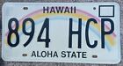 Hawaii County Authentic Retro Genuine Real Rainbow License Plate #894 HCP