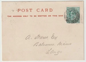 1904 PRINTED P/C CUPAR FIFE AGRICULTURAL FIFE SORTING TENDER UP =458= TO LARGO - Picture 1 of 3
