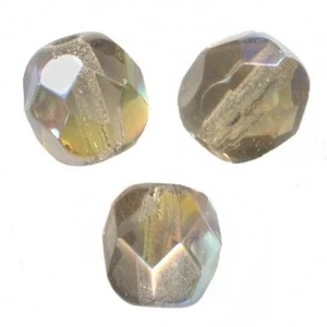 50 Perles Facettes cristal boheme 4mm - BLACK DIAMOND LUSTER - Picture 1 of 1