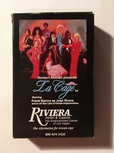 VINTAGE LAS VEGAS RIVIERA LA CAGE PLAYING CARDS - Norbert Aleman EXCELLENT CARDS - Picture 1 of 6
