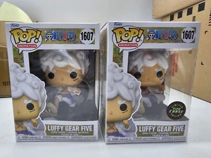 Funko Pop! One Piece Luffy Gear Five 5 #1607 Glow Chase paquete común con PROTEC - Imagen 1 de 7