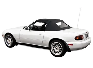 GAHH Black Convertible Soft Top Mazda Miata 1990 To 2005 Glass Window NON Zip - Picture 1 of 2