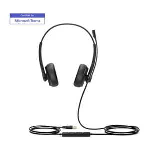 Yealink 1308043 UH34 Dual MS Teams USB Wired Business Headset Black - Picture 1 of 4