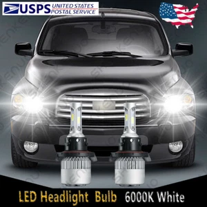 Kit de faros delanteros LED bombilla alta/baja para Chevy HHR 2006-2011 - 2X 6000K 9008 S2 - Imagen 1 de 12
