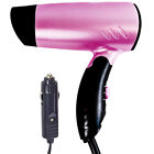 Small 12V Compact Travelling Festival & Camping Portable In Car Hair Dryer- Pink