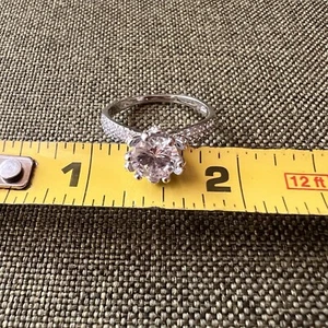 925 Sterling Silver Ring Size 9.25 Wedding Engagement  - Picture 1 of 8
