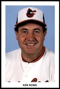 1985 Postcard Team Issue Ken Rowe Baltimore Orioles #NNO