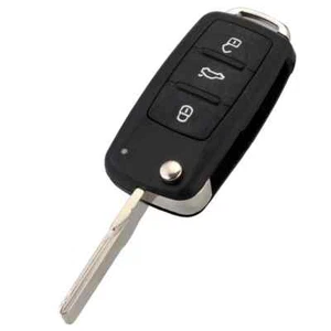 chiave guscio telecomando 3 tasti vw volkswagen golf 5 6 passat b7 cc polo 6r - - Foto 1 di 7
