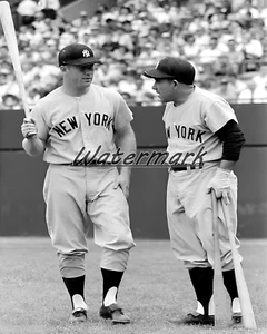 MLB 1959 Mickey Mantle & Yogi Berra New York Yankees 8 X 10 Photo Picture