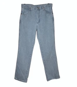 Jeans Wrangler Hombres 30x30 Azul Calce Ajustado Corte Vaquero Denim Lavado Claro 936GBH Rodeo - Imagen 1 de 16