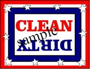 USA Flagge Geschirrspüler Magnet sauber schmutzig tragbar XL GRÖSSE - Bild 1 von 3