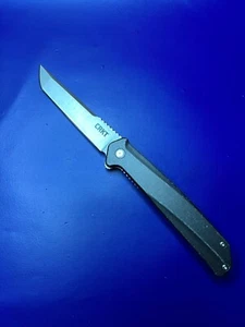 CRKT Onion Helical Liner Lock Tanto Knife Aluminum Scales K500GXP - Picture 1 of 6