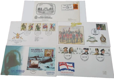 MILITARY AMY NAVY STAMP COVERS X 5 - PLEASE SEE PHOTOS - Image 1 of 4
