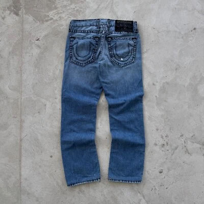 Jeans jeans vintage anos 90 True Religion Logan Super T folgado tamanho 34 azul - Imagem 1 de 4