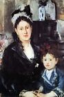 Portrait of Mme Boursier and Daughter by Berthe Morisot - Art Print