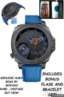 NUEVO RELOJ HUGO BOSS de Movado correa tejida dual time sao paulo 1513209 + bonificaciones Foto 1 de 4