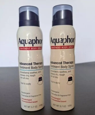 2 X Aquaphor Advanced Therapy Ointment Body Spray Hypoallergenic Fragrance Free Foto 1 de 3