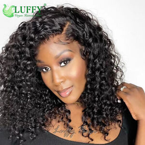 13*6 Lace Front Wigs Curly Pre Plucked Malaysian Human Hair Wigs With Baby Hair