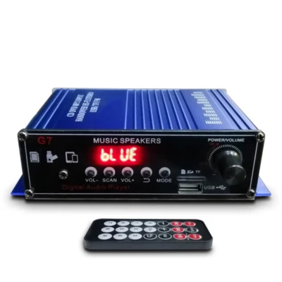 400W Bluetooth Car Amplifier FM USB SD w/Remote 2 Channel Hifi Audio Stereo Amp - Image 1 of 4