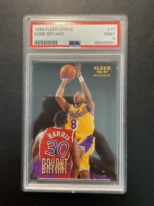 1996-97 Fleer Sprite Kobe Bryant Rookie RC # 17 PSA 9 Mint Los Angeles Lakers   - Bild 1 von 1