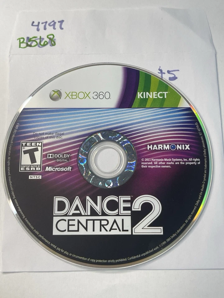 Dance Central 2 Xbox 360 Disc Only - No Tracking #4797 - Image 1 of 1