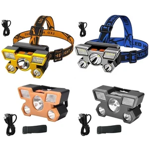 Torcia di Testa Faro Led Fari Lanterne Anteriori per Illuminazione Campeggio - Foto 1 di 56