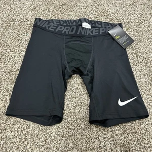 Nike Pro Dri-FIT Men's Compression Shorts Black Sz Large Stretch Swoosh - Picture 1 of 7