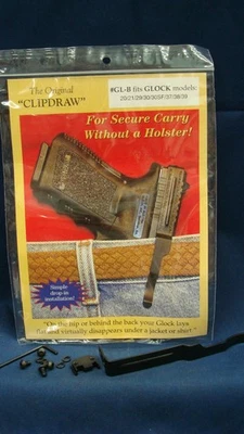 Clipdraw Belt Clip for GL0CK Large Frame IWB  Ambidextrous Clip Holster GL-B - Image 1 of 3