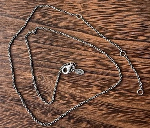 PANDORA Zopfkette Halskette Sterlingsilber 925 18" lang Vintage - Bild 1 von 9