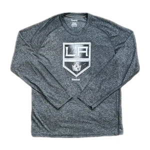 Los Angeles Kings Reebok Primary Logo Herren Langarm T-Shirt Large PlayDry - Bild 1 von 3