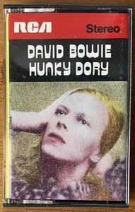 David Bowie / Hunky Dory - RARE Cassette Tape Album UK 1972 Orange Paper Labels - Picture 1 of 6