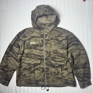 Columbia Monarch Pass Gallatin Range Camo Jacket Wool Blend Hooded Mens XL - Picture 1 of 17