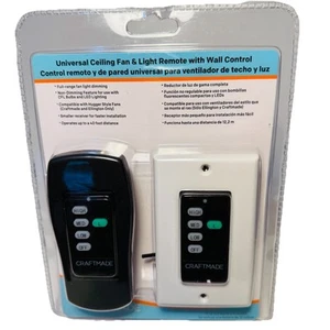Craftmade UCI-2000-2 universal Ceiling Fan Light Remote & Wall Control NEW. - Picture 1 of 9