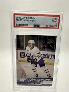 2023-24 UD Series 1 Young Guns Card For Matthew Knies PSA 9 - Picture 1 of 2