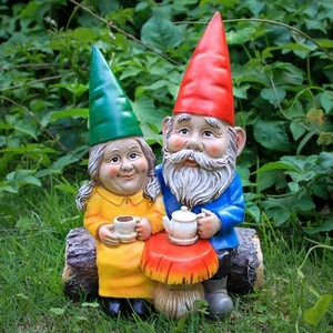 Smadeer Garden Gnome Statue for Outdoor Decoration,Couple in Love Gnome Figur... - Picture 1 of 6