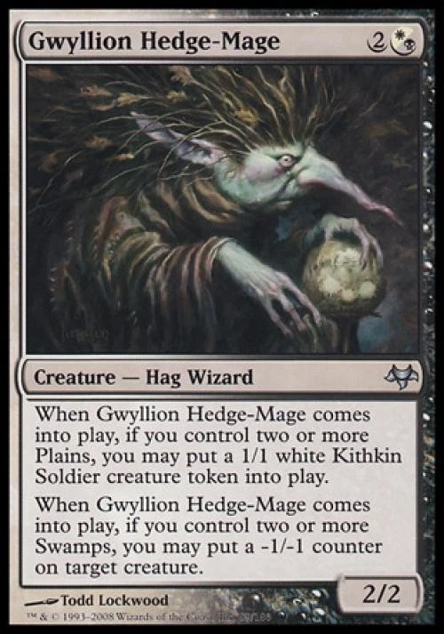 Gwyllion Hedge-Mage -Foil Medium Play MTG Eventide - Image 1 of 1