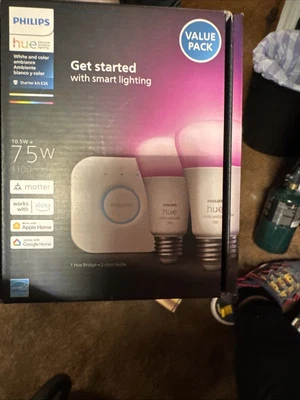 Philips Color&White Ambiance 1100 Lumens 75W LED Smart Bulb (A4) - Image 1 of 2